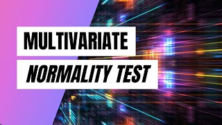 Multivariate Normality test using SPSS [upl. by Kev778]