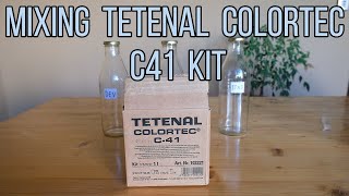 Mixing TETENAL Colortec C41 Kit [upl. by Kcirevam]