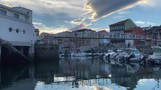 Amazing view of Llanes Asturias Spain from the docks [upl. by Sdlonyer]