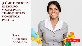 ¿Cómo funciona el Seguro Social para trabajadoras domésticas Parte 2 [upl. by Nitsug]