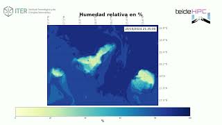 Tenerife Relative Humidity forecast 20241019 [upl. by Odlo]