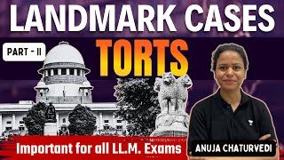 Landmark Cases of Tort  Part 2  Important for LLM Exams  CLAT PG 2025 [upl. by Juana]