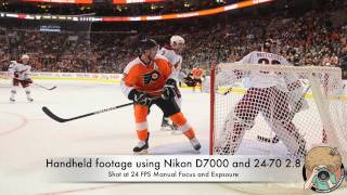 Nikon D7000 Video Test  Philadelphia Flyers [upl. by Anahir]