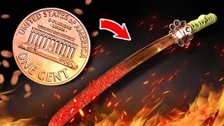 We Forged a Katana Out of 100000 PENNIES [upl. by Nwahsear]