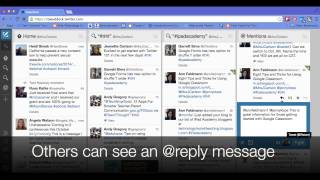 Tweet Deck How to Send a Tweet Direct Message Reply and Delete a Tweet [upl. by Estis]