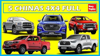 5 MEJORES Pick Ups CHINAS 4x4 RECREATIVAS más ATRACTIVAS ¿Con Cuál te Quedas  Vary Topics [upl. by Pegeen613]