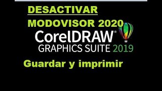 Desbloquear el Modo Visor de Corel Draw 2019 [upl. by Eppilihp10]