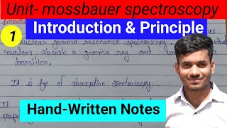 Mossbauer spectroscopy  Mossbauer absorption spectroscopy MSc chemistry [upl. by Coats3]