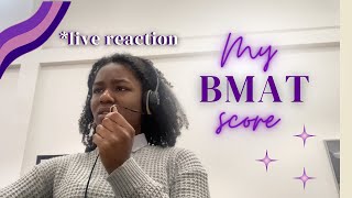 REVEALING MY BMAT SCORE… live reaction [upl. by Naxor]