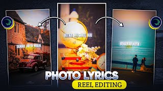 Instagram Trending Reels Photo Lyrics Video Editing In Alight Motion [upl. by Moretta]