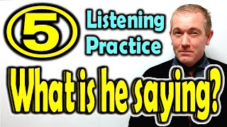 What is he saying5 Listening Practice  ForB English Lesson [upl. by Spurgeon]