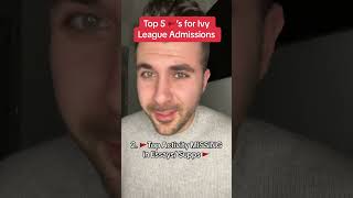 TOP 5 🚩’s for Ivy League Admissions [upl. by Paulsen]