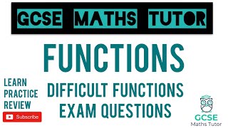 The 6 Hardest Functions Questions  Grade 79 Maths Series  GCSE Maths Tutor [upl. by Llerrod526]