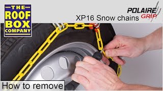 POLAIRE XP16 Snow Chain  How to remove [upl. by Rainwater]