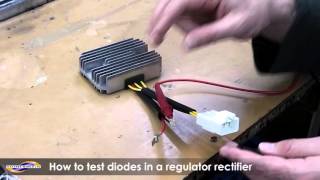 How to test a diode on a regulator rectifier using a multimeter [upl. by Kylen]