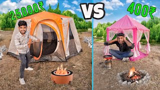 Overnight Jungle survival challenge in low to high budget camping tent [upl. by Johnny854]