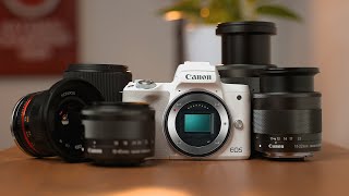 BEST Lenses for Canon M50 II Ultimate Buyers Guide For Video and Photography [upl. by Zuliram]