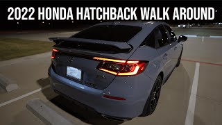 2022 HONDA CIVIC HATCHBACK TOURING HPD PACKAGE WALKAROUNDFIRST IMPRESSIONS [upl. by Eupheemia]