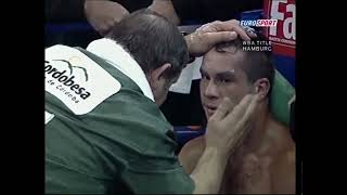 Zsolt Erdei vs Hugo Hernan Garay II WBO 175lb title 26022005 Good Fight boxing boxeo [upl. by Itsim]