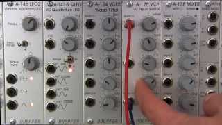 Doepfer A125 Phase Shifter Audio Demonstration Part One [upl. by Naik173]