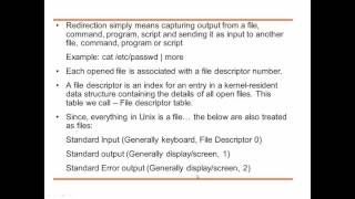 UnixLinux Basics 9 Input Output Redirection [upl. by Leahpar]