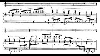 Conlon Nancarrow  Toccata for Violin and Player Piano 1935 ScoreVideo [upl. by Adlee]