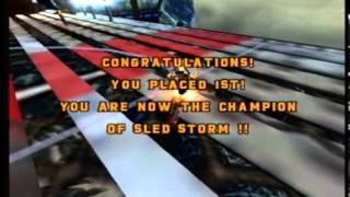 Lets Play Sled Storm PS2 Level 6 Twinn Peaks  Bonus Level [upl. by Dominica]