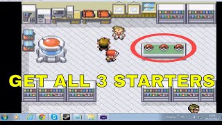 How to Get All 3 Starter Pokemon in Pokemon Firered [upl. by Kcoj]