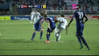 Doble gol del Olimpia a Motagua  Roger Rojas y del quotRasquinhaquot [upl. by Nirrac]