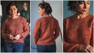 How to Crochet the Cozy Aelinn Sweater – Easy Crochet Ribbing [upl. by Arleen]