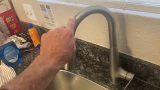 Moen Haelyn Spot Resist Stainless Single Handle Pull Down Sprayer Kitchen Faucet Featuring Power Boo [upl. by Cyrus949]