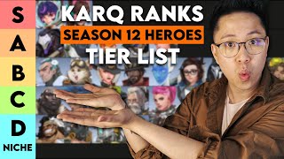 KarQ ranks Overwatch 2 Heroes for Season 12 Tier List [upl. by Evered]