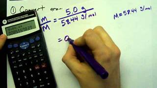 How to convert Grams to Moles per Litre Concentration [upl. by Hazlett]