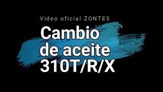 Cambio de Aceite Zontes 310 rtx Video Oficial [upl. by Onileva]