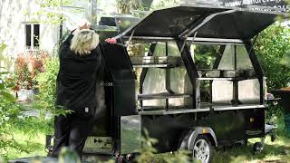 BBQ Smoker Trailer  Trailblazer BBQ Commercial BBQ Smoker Short Video [upl. by Yslehc]