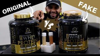 Fake vs Genuine  Shocking  Fake One Science Nutrition Premium Whey Protein in Kerala INDIA PROTM [upl. by Gareri992]