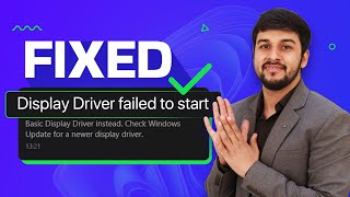 How to Fix Display Driver Failed to Start Error on Windows [upl. by Modie]