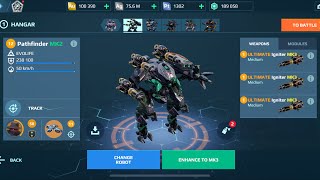 Pathfinder Igniter Ultimate  War Robots Gameplay [upl. by Halbert]