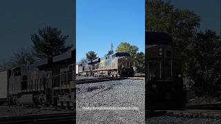 CSX 5338 passes over the diamonds at Greenwich Junction Ohio [upl. by Giffy]