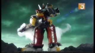 Power Rangers Dino Charge  Extrait VF  Plésio Charge Megazord PachyRex Formation [upl. by Huntington]