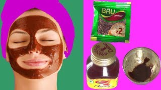 Instant Beauty Benefits Of Bru Coffee to remove Dark Spots ACNE Scar Natural SkinCare beauty Hacks [upl. by Neddy]