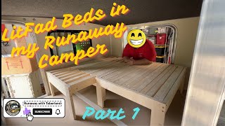 Runaway Camper Bed System How to put a LitFad extendable bed together [upl. by Eeliah]