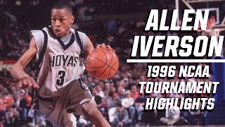 Allen Iverson 1996 NCAA tournament highlights [upl. by Airamat]