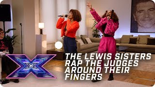 The Lewis Sisters rap the Judges around their fingers  X Factor The Band  Auditions [upl. by Bodnar]