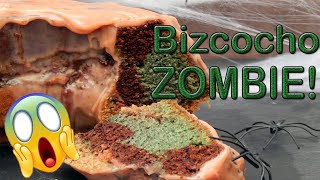 POSTRE HALLOWEEN RECETA FÁCILBIZCOCHO ZOMBIE DE ESPELTA SALUDABLE SIN AZÚCAR🎃 [upl. by Nylareg687]