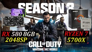 RYZEN 7 5700X  RX 580 8GB 2048SP  WARZONE 30  SEASON 3 Competitive Settings 1080p [upl. by Ynor]