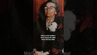 MarieLouise Meilleur Lived To Be 117 Years Old🕊️marie history fy shorts records canadian [upl. by Ttayw]