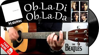 OBLADI OBLADA ⬜  The Beatles  GUITAR Cover  MusikMan N°153 [upl. by Sillihp]