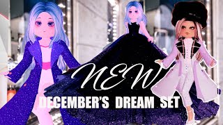 ★NEW★ DECEMBERS DREAM SET  CUTE OUTFIT HACKS FOR WINTER 2021 IN ROYALE HIGH [upl. by Haeel]