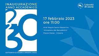 Unict 2023  Inaugurazione 588° anno accademico [upl. by Azirb]